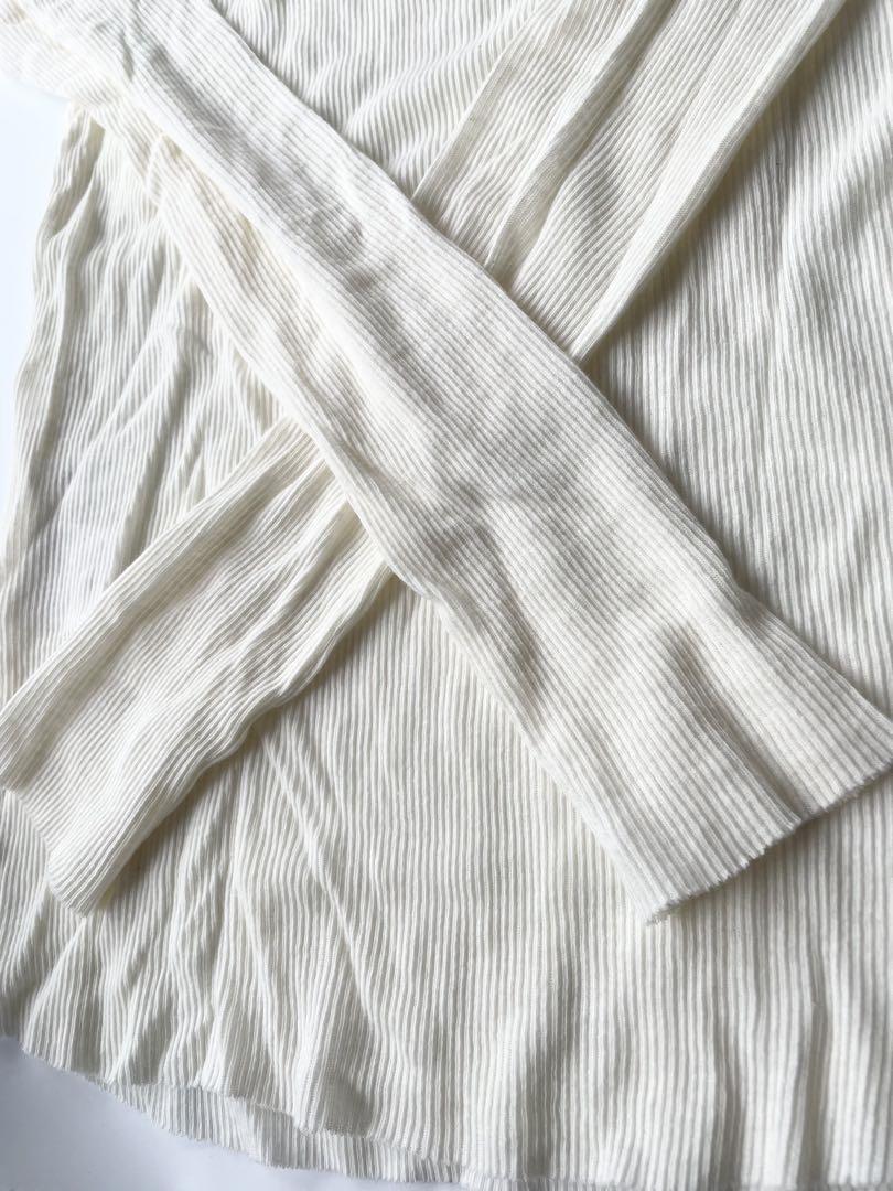 SOEJU ソージュカシミヤ混タートルネックカットソー WHITE Fサイズ