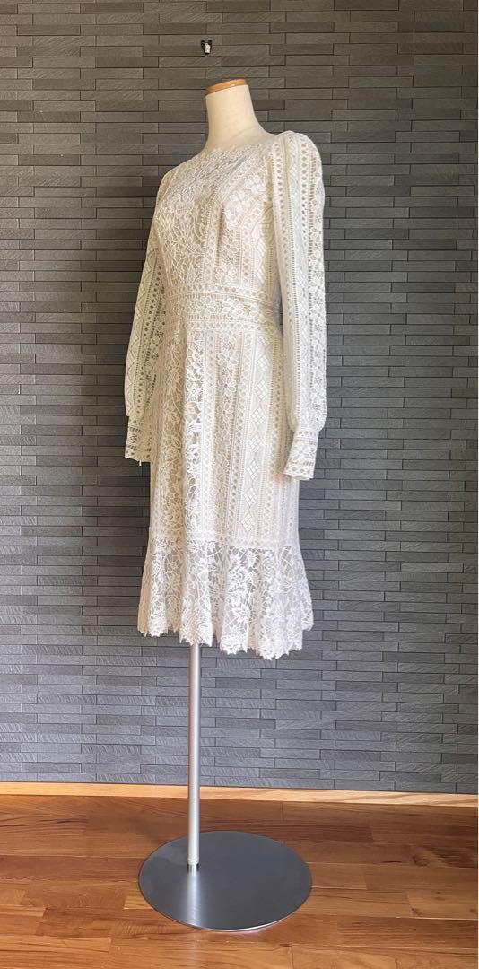 タグ付き】新品TADASHI SHOJI 長袖総レースドレス ジャパン