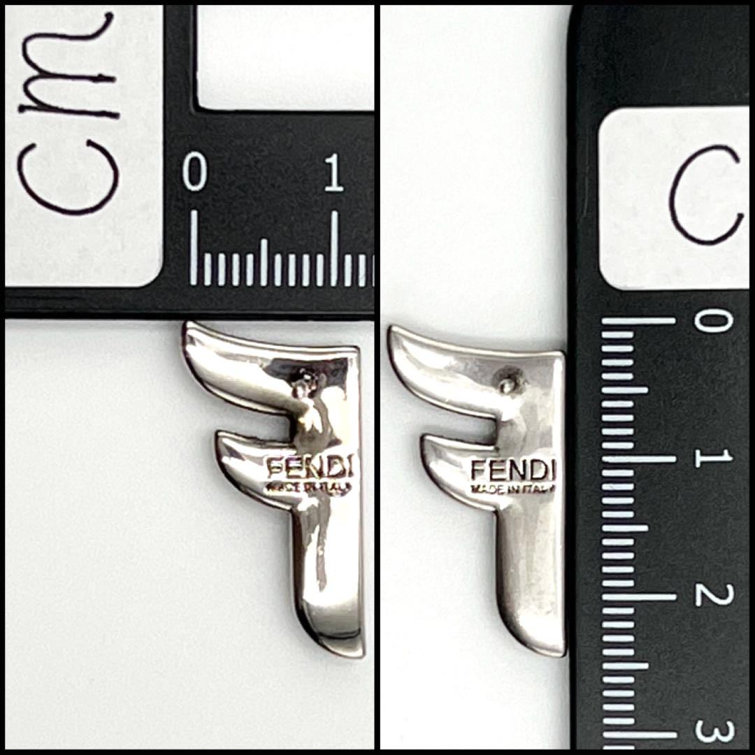 【希少・美品】FENDI フェンディ レディース ピアス スタッド F ロゴ 画像9
