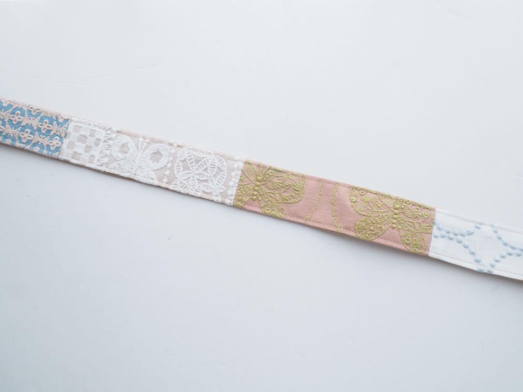 「専用」ミナペルホネンショルダー紐　ハンドメイド ⑧ 〔ハンドメイド〕ミナペルホネン ショルダー紐 ピンクパッチ