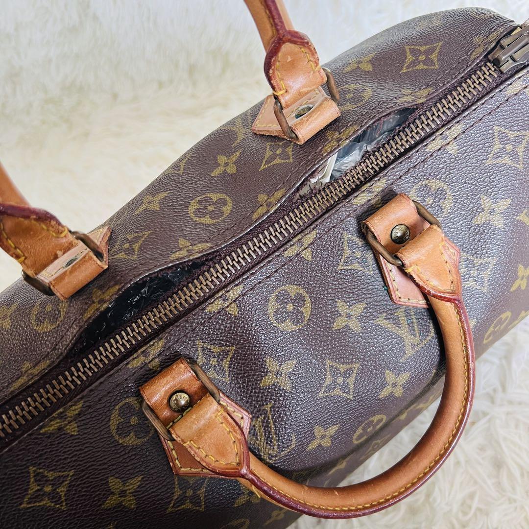 【良品】LOUIS VUITTON スピーディ30 モノグラム ミニボストン 画像6