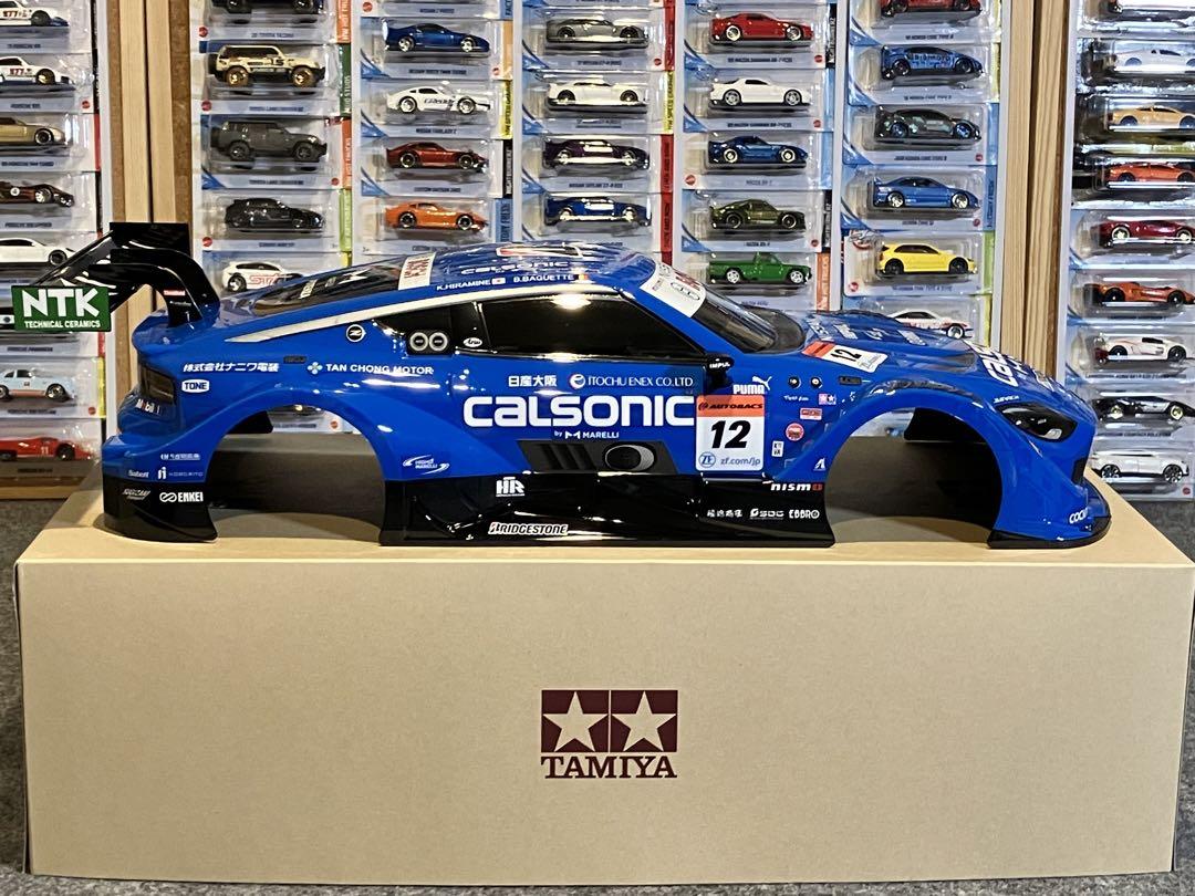 タミヤ ラジコン Nissan Z GT500 塗装済 スペアボディ 1/10青