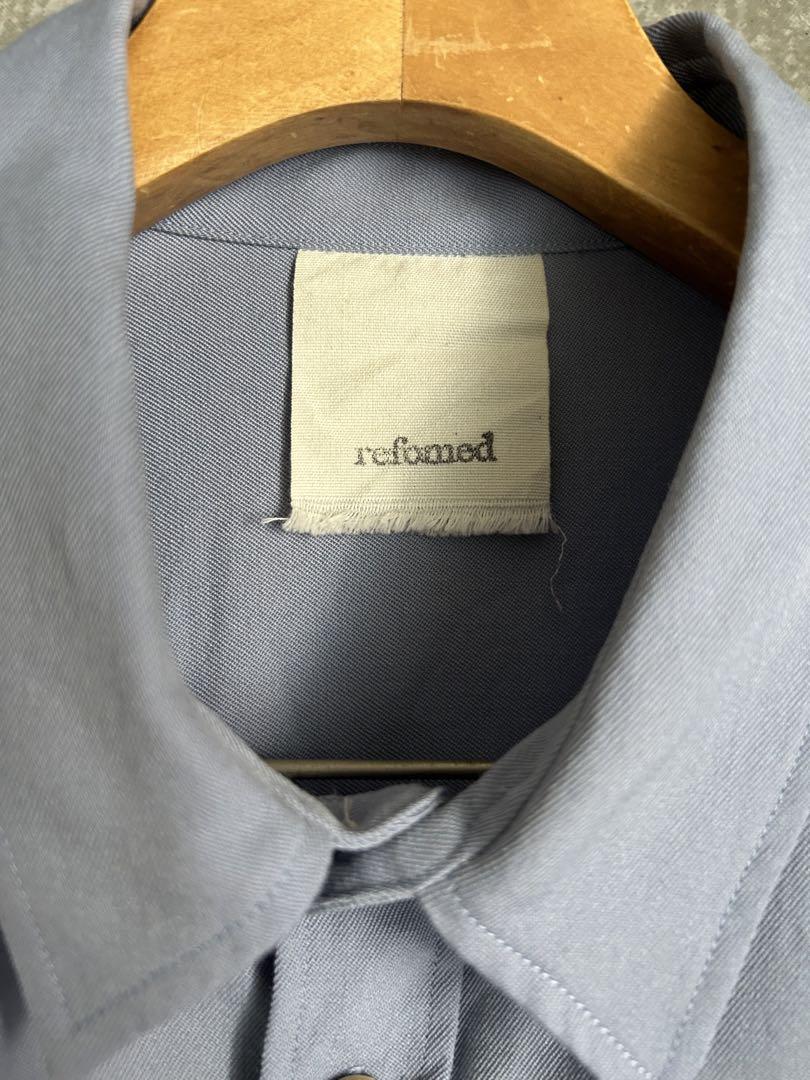 トップス Refomed WRIST PATCH WIDE SHIRT WOOL