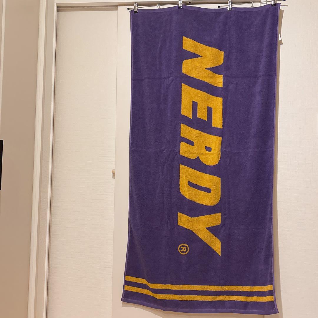 未開封 NERDY BASIC LOGO BEACH TOWEL PURPLE