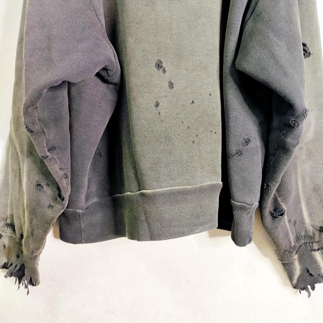 未使用✨️24AW セントマイケル ダメージ加工 プルオーバーパーカー M