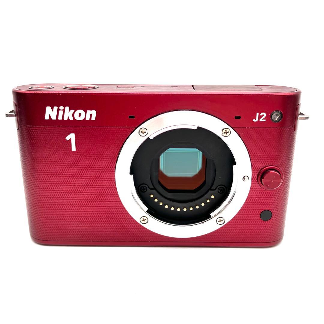 Nikon 1 J2 レッド 30-110mmVRレンズキット - メルカリ