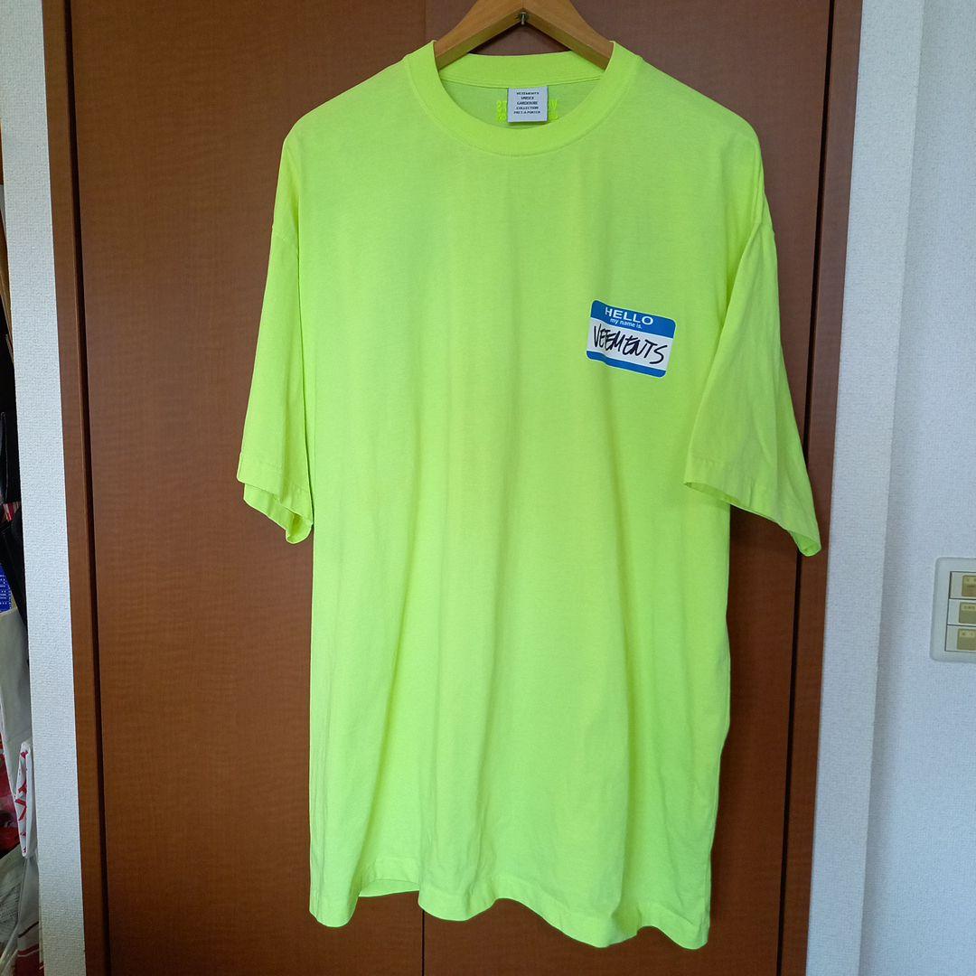VETEMENTS 蛍光イエロー Tシャツ ユニセックス