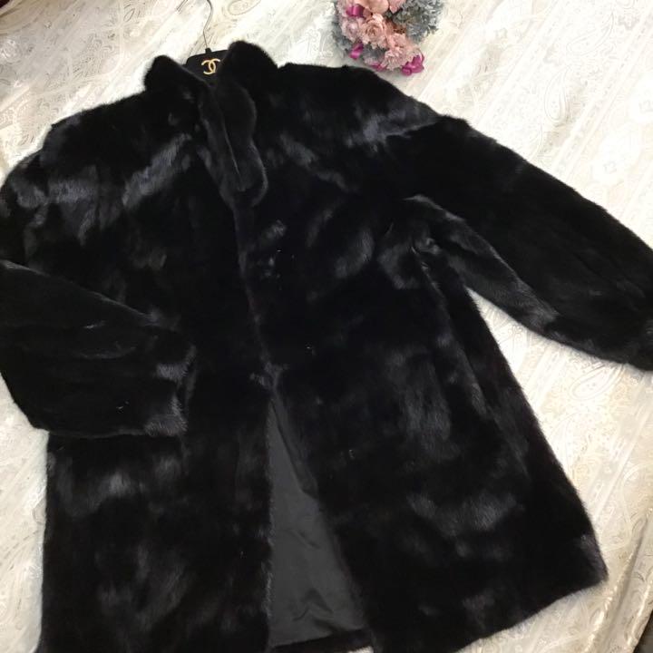 Superb Quality♡ファーコート♡サガ♡毛皮♡ミンク♡ブラック♡
