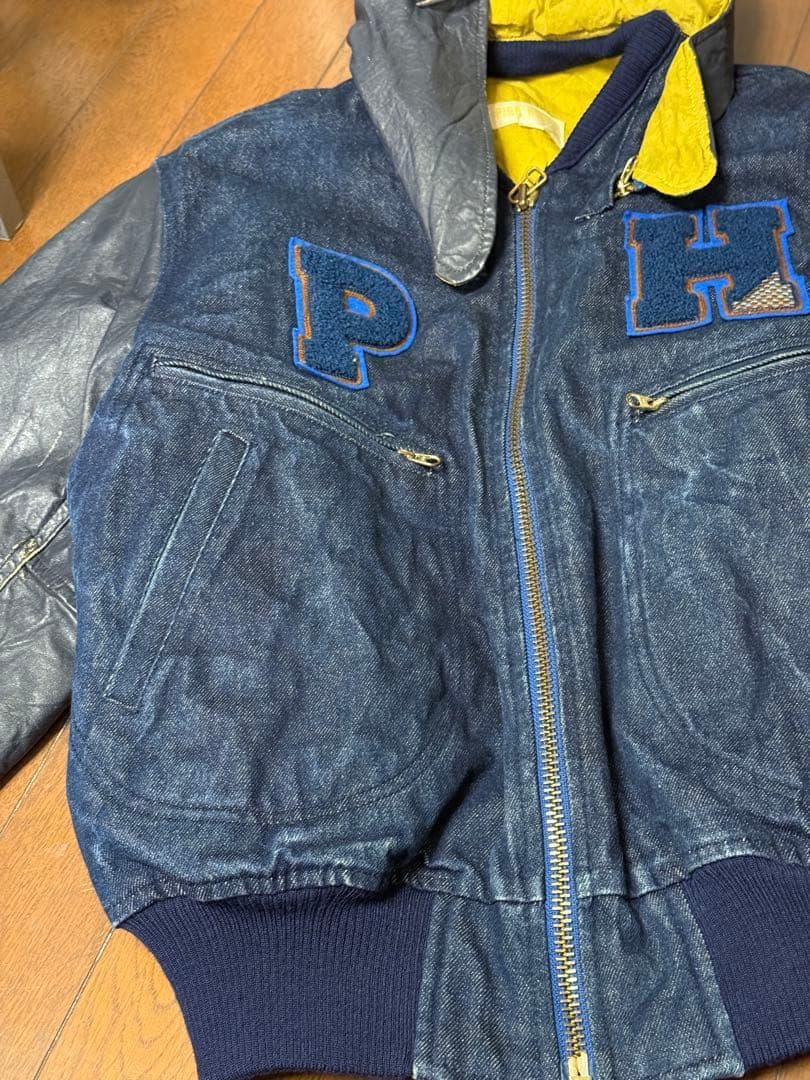 スタジャン PINK HOUSE ヴィンテージ ピンクハウス フード付き PH