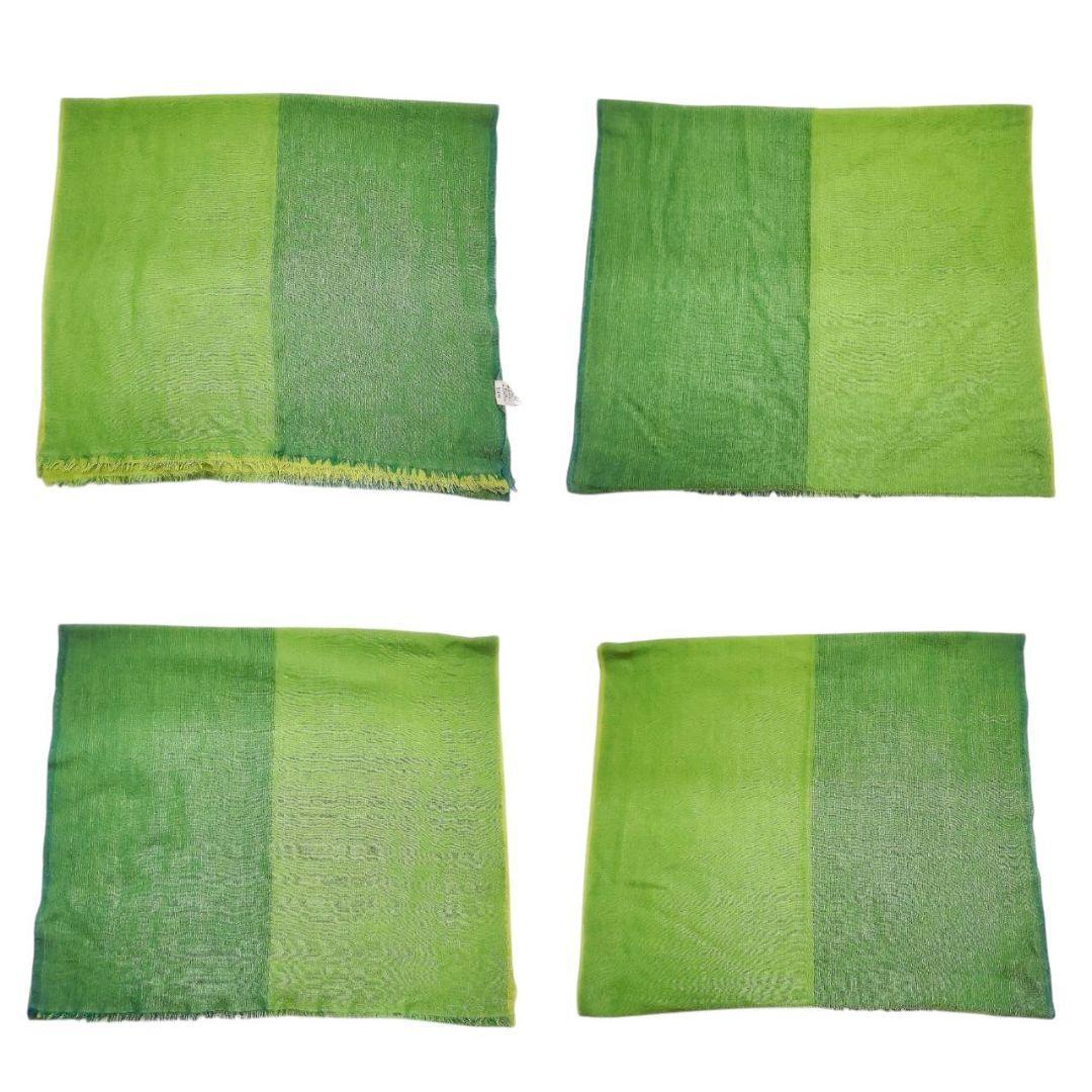 【美品】エルメス 大判ストール《マルジェラ期》65×220 薄手2枚重 カシシル