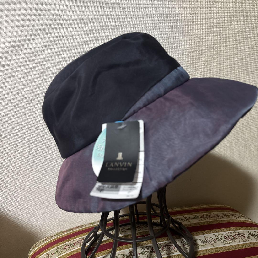 ねねはな　LANVIN COLLECTION ランバン帽子 パープル