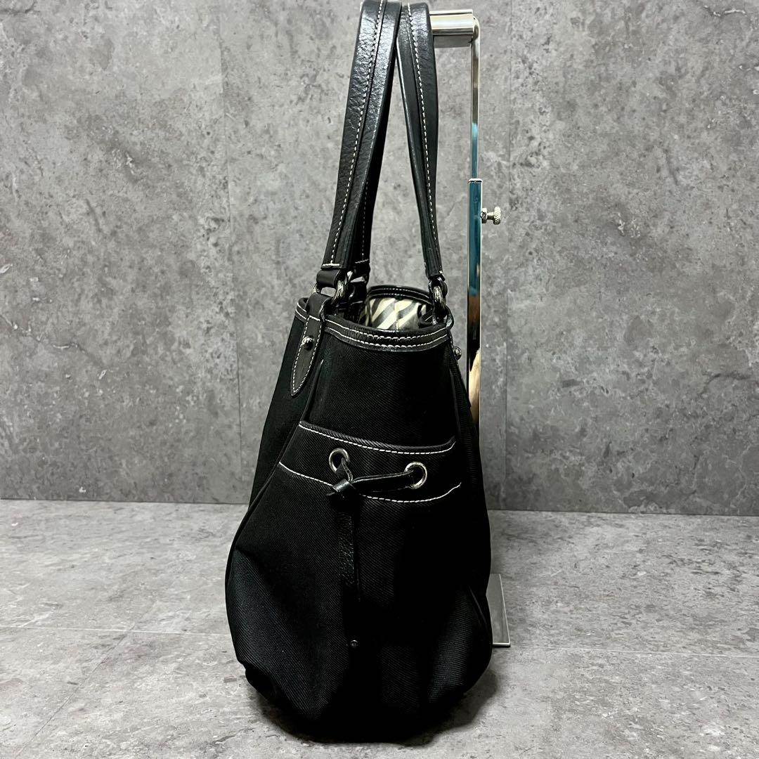 Burberry Tote Bag Horse Logo Shoulder A4 Possible Nylon