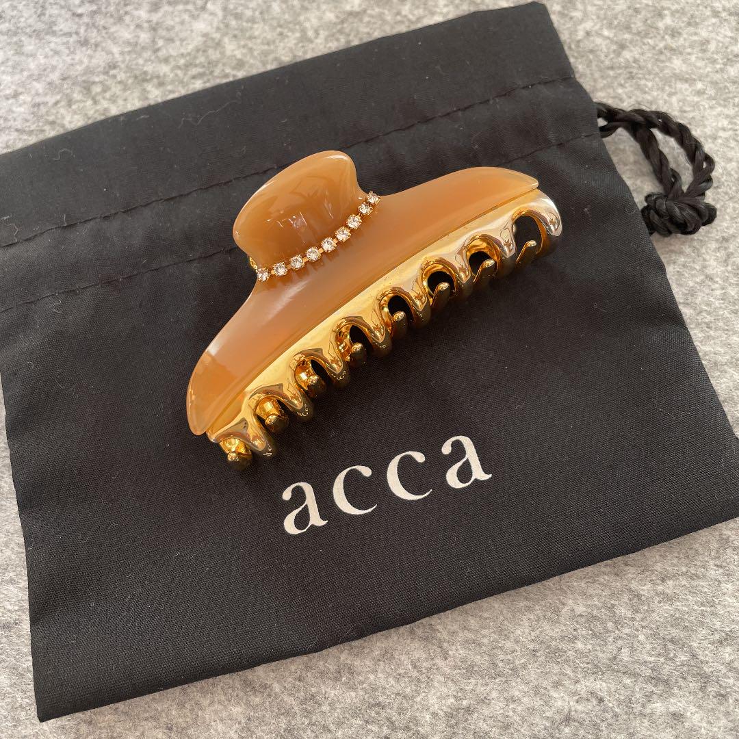 acca バレッタ ビジュー付き