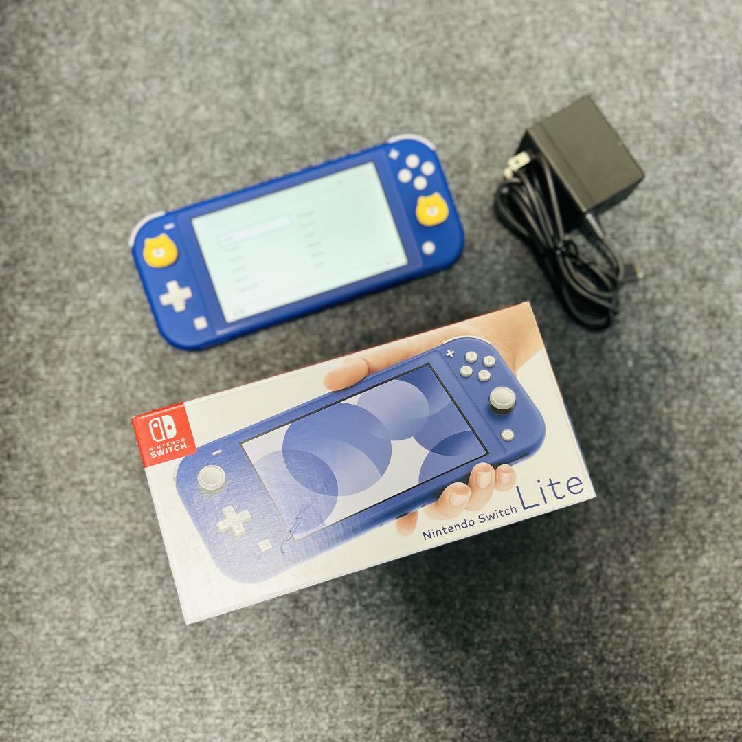 箱付き　Nintendo Switch Lite ブルー 本体 ACアダプタ付き 新品同様】2024年製 Switch lite Switchライト本体 ブルー