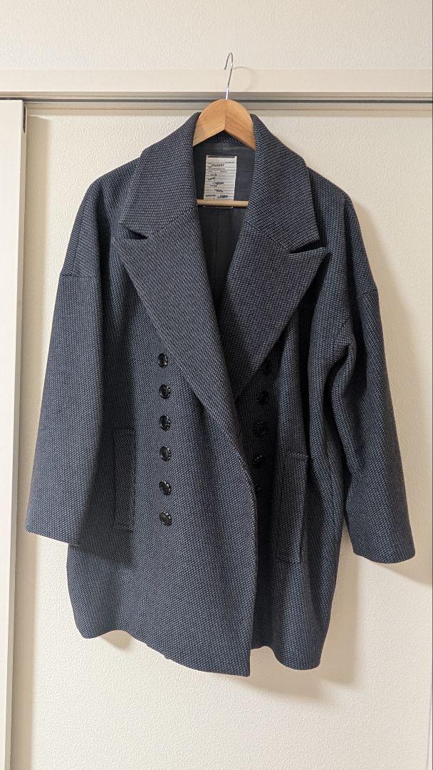 ジャケット・アウター SHAREEF DOBBY MELTON COCOON COAT