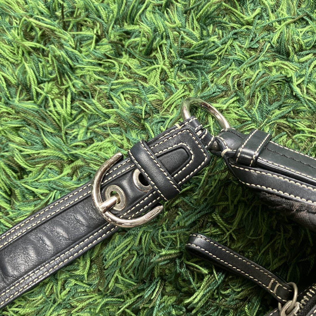 ♥︎大人気ワンショルダー♥︎COACHシグネチャー ハーフムーン ホーボー ブラック ♥︎大人気ワンショルダー♥︎COACHシグネチャー ハーフムーン