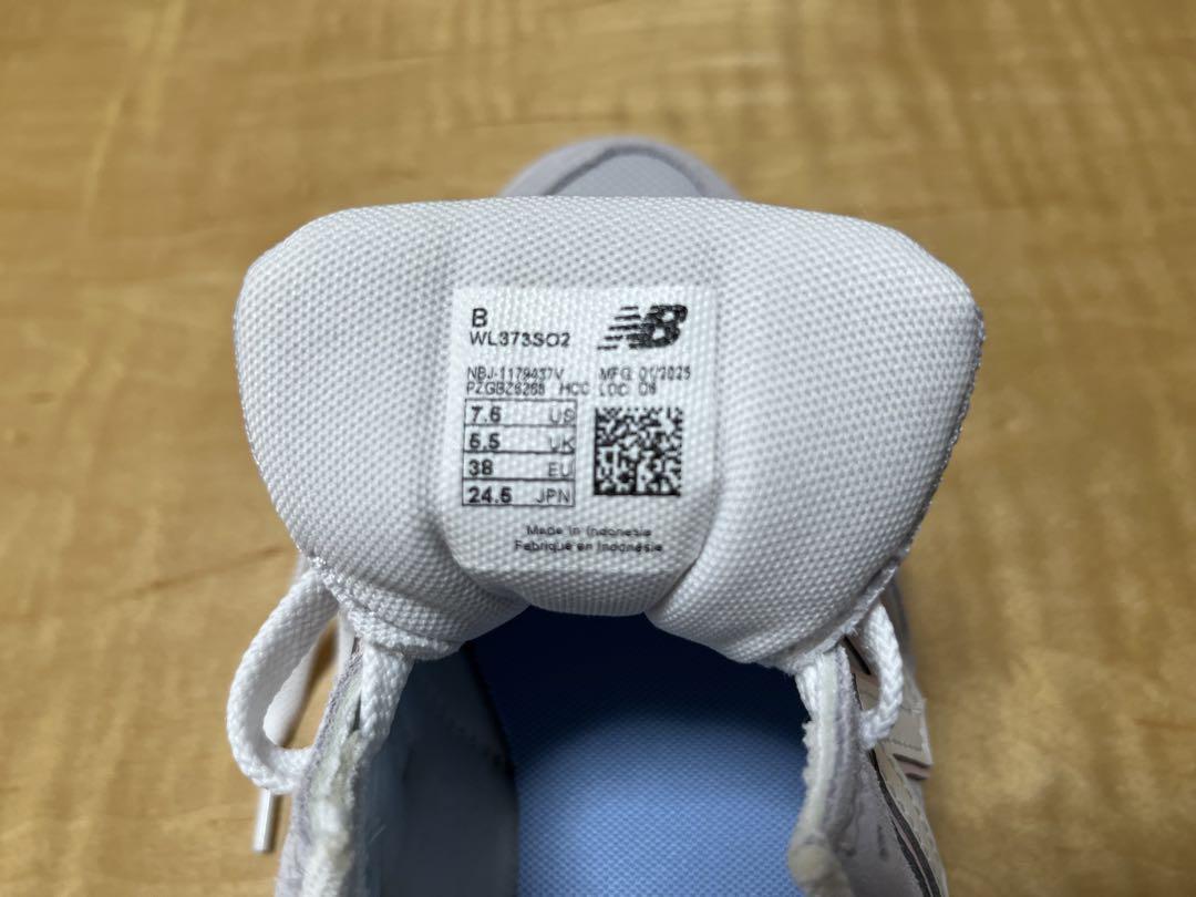 【新品未使用】New Balance WL373 SO2ライトグレー スニーカー