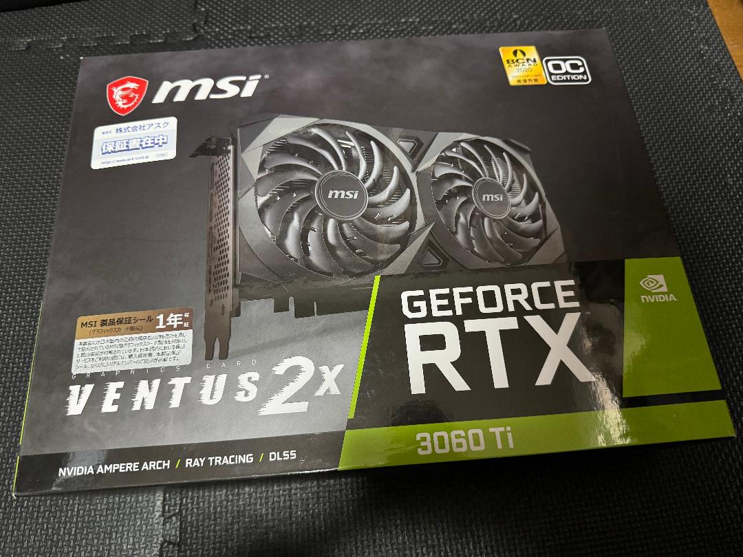 【美品】MSI GeForce RTX 3060 Ti VENTUS 2X OC