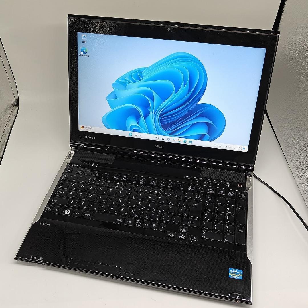【NEC】LAVIE 高性能i7 SSD512GB 8GB ブラックノートPC NEC】LAVIE 高性能i7 SSD512GB 8GB ブラック ノートPCベス