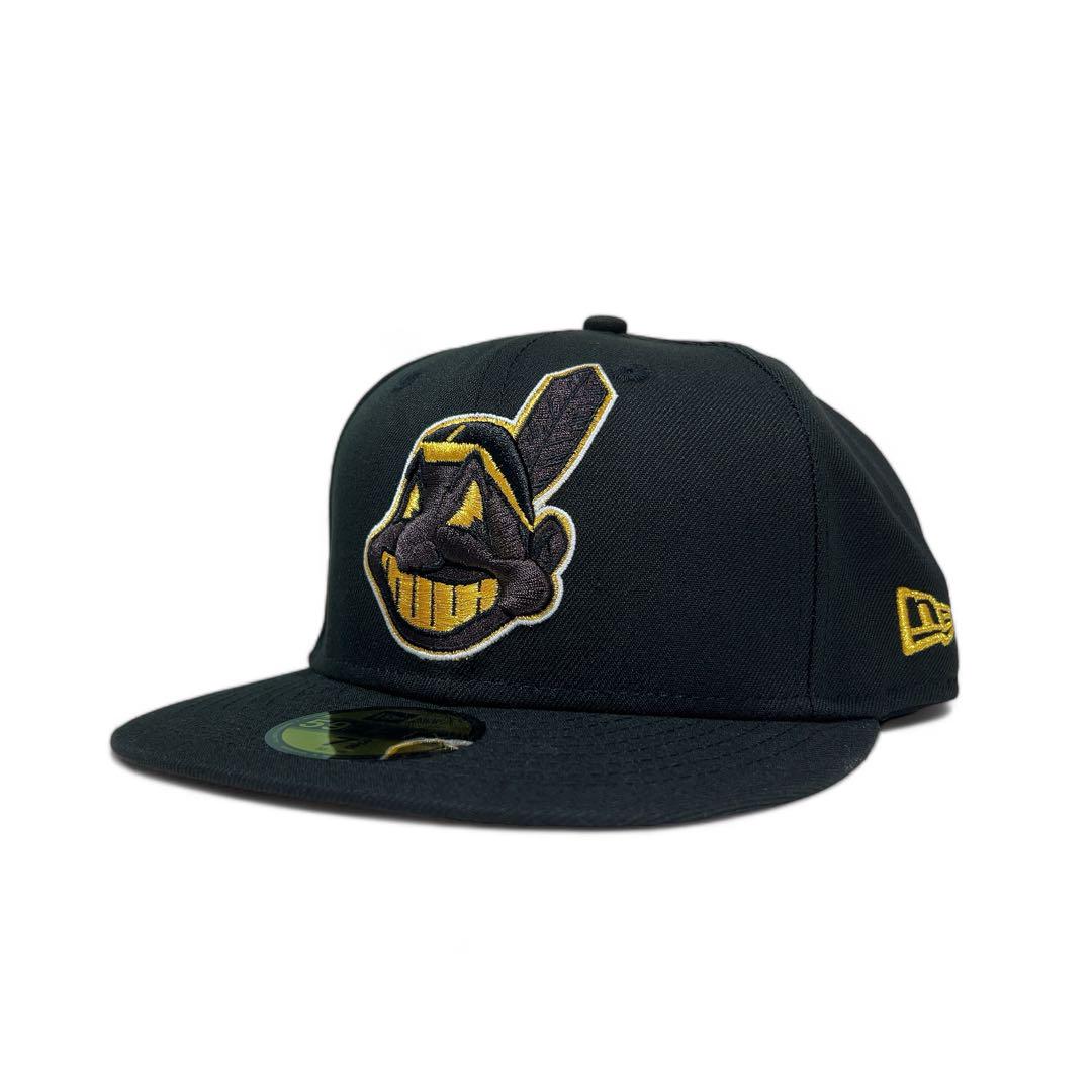 NEW ERA 59FIFTY インディアンス ワフー酋長 フェザー限定BK14