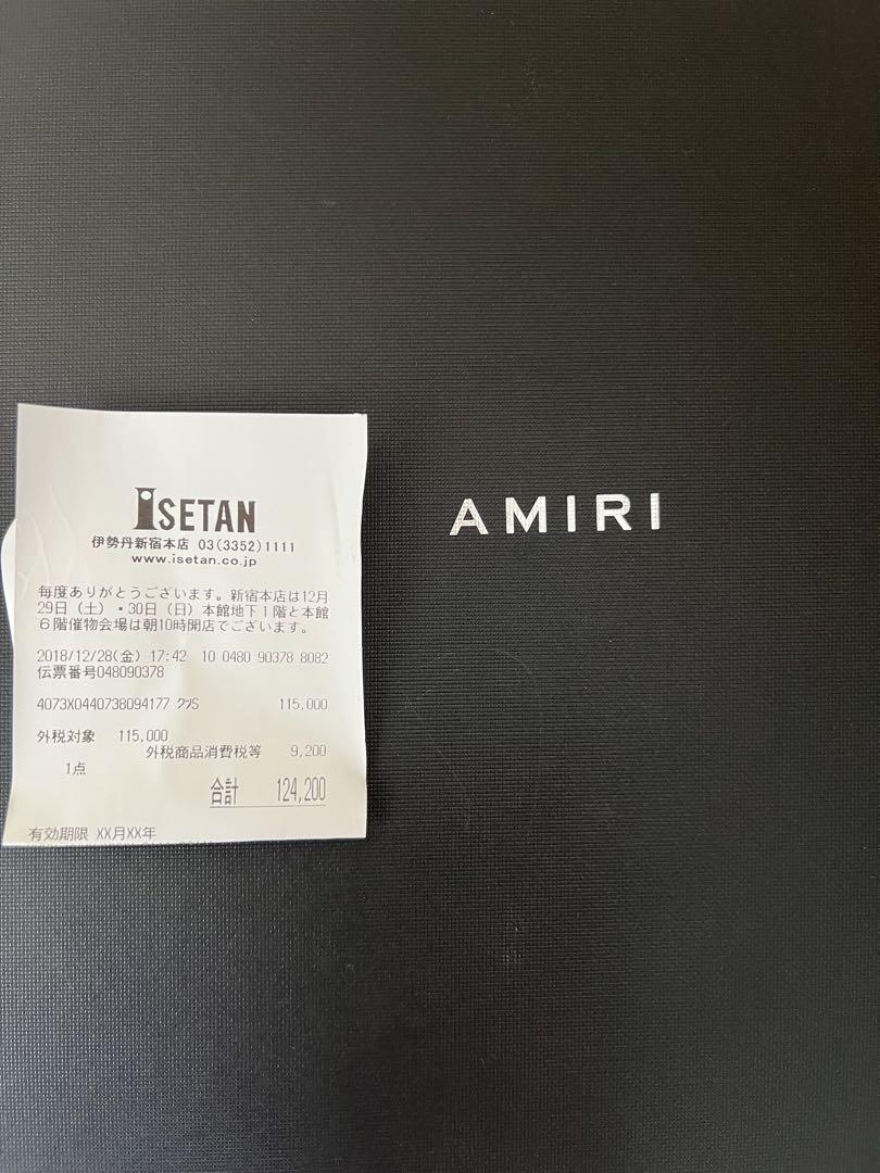 amiri AMIRI mikeamiri バンダナチェーンブーツレシート原本付