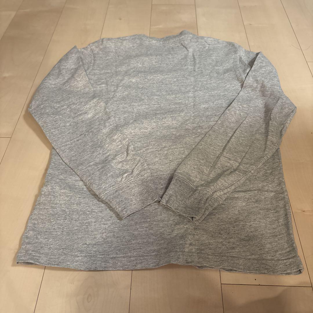 Supreme グレー ポケット長袖Tシャツ S