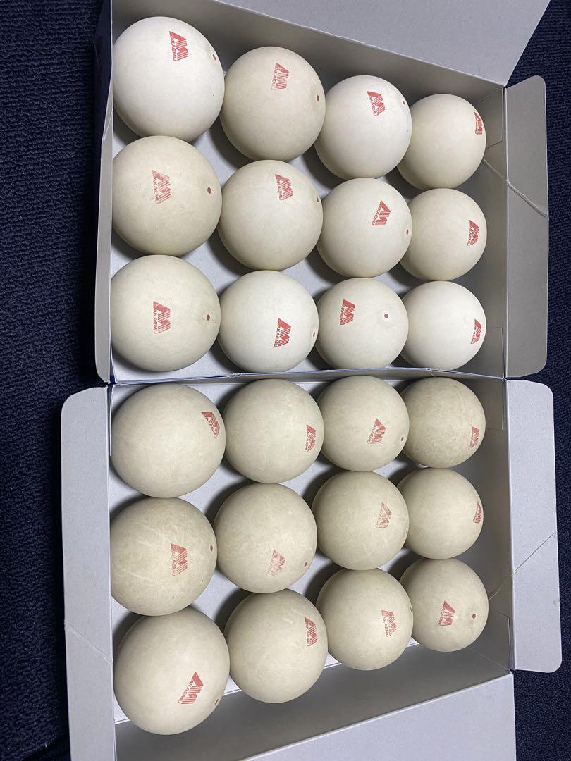 ソフトテニスボール 中古2ダース アカエムボール公認球 ボール