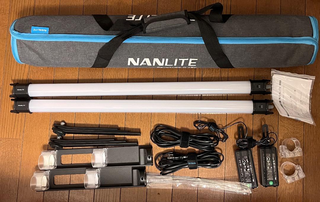 NANLITE PavoTube II 15C 2本セット + 純正スタンド×2