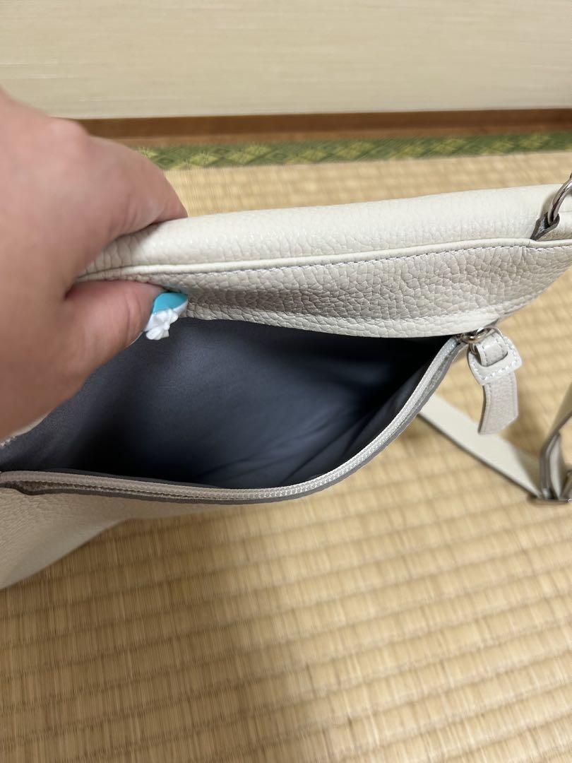 美品 豊岡鞄ottorossi オットロッシ ショルダー オフホワイト