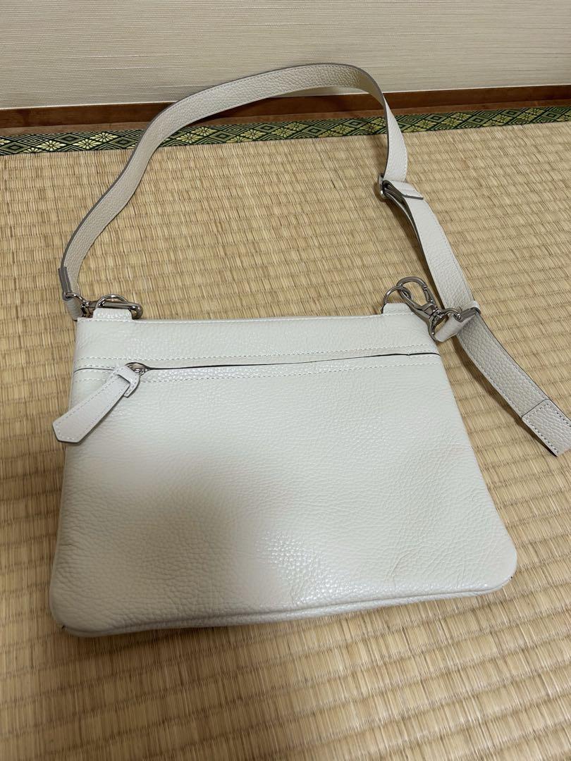 最新 美品 豊岡鞄ottorossi オットロッシ ショルダー オフホワイト バッグ