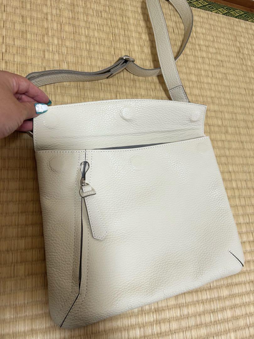 美品 豊岡鞄ottorossi オットロッシ ショルダー オフホワイト