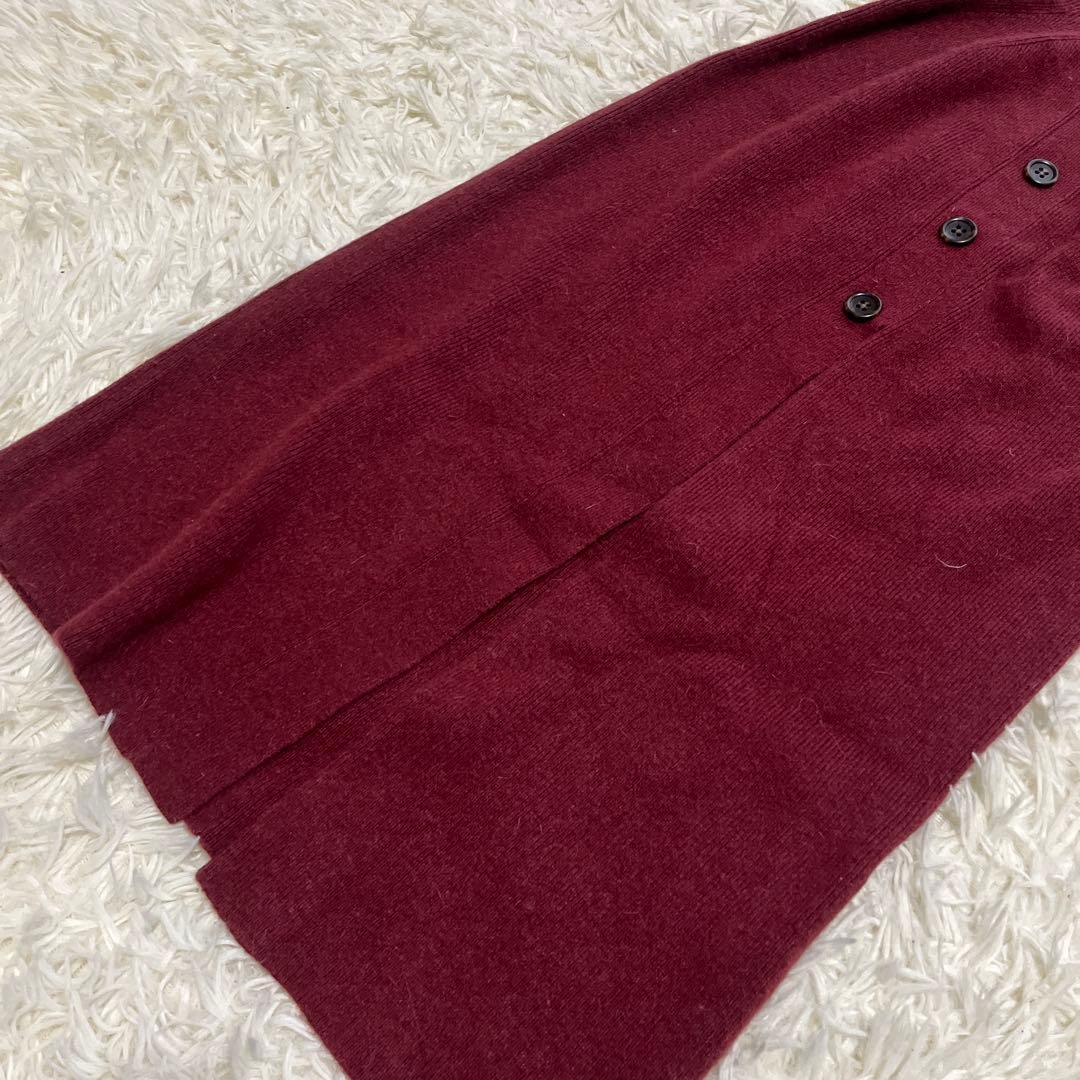 【12/20〜26SALE】 SNIDEL フロントボタンニットワンピース 赤