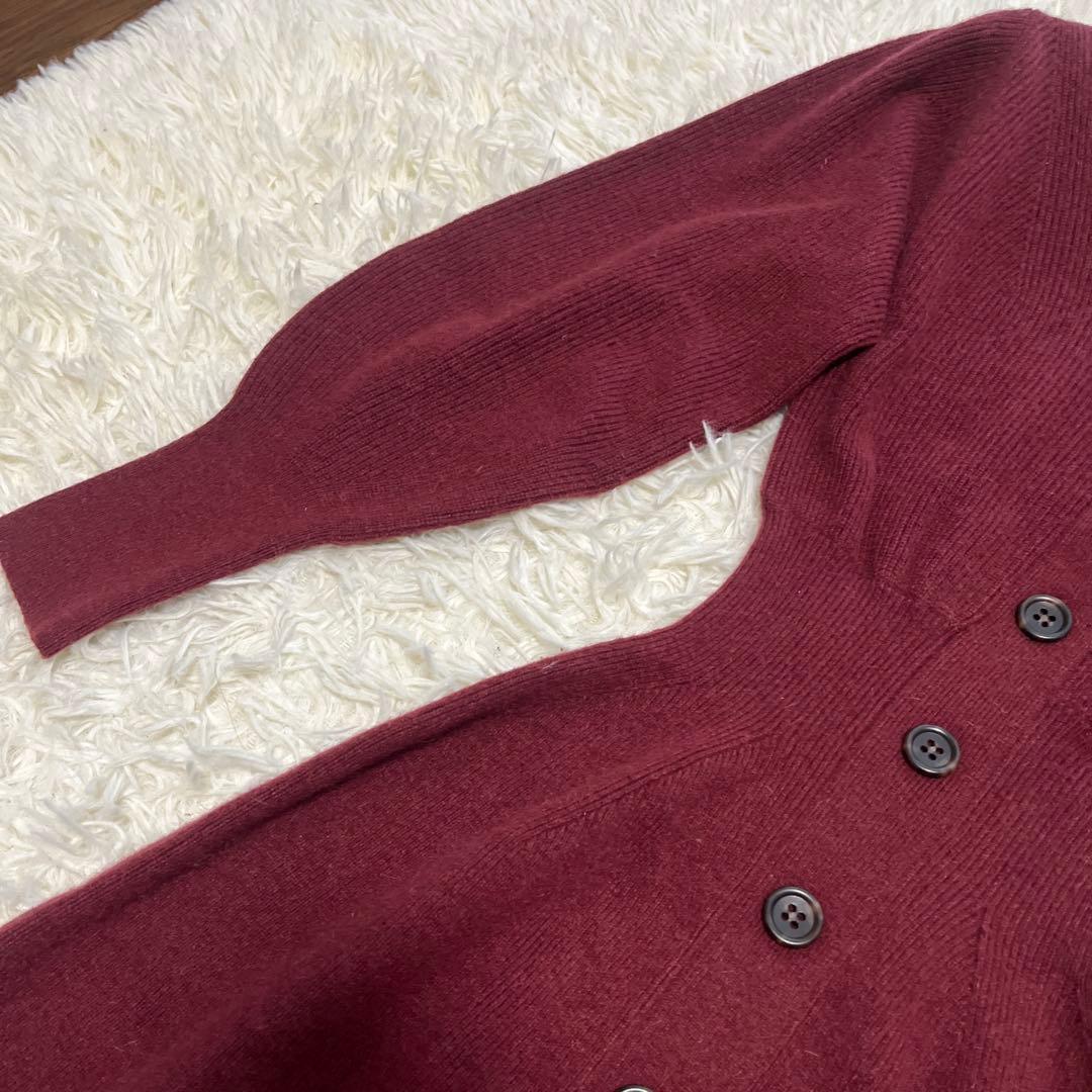 【12/20〜26SALE】 SNIDEL フロントボタンニットワンピース 赤