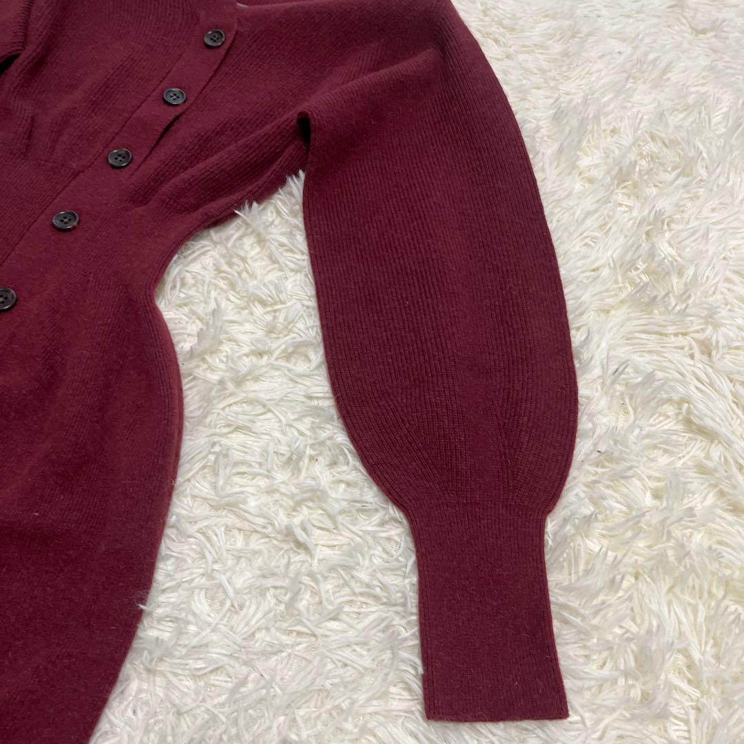 【12/20〜26SALE】 SNIDEL フロントボタンニットワンピース 赤