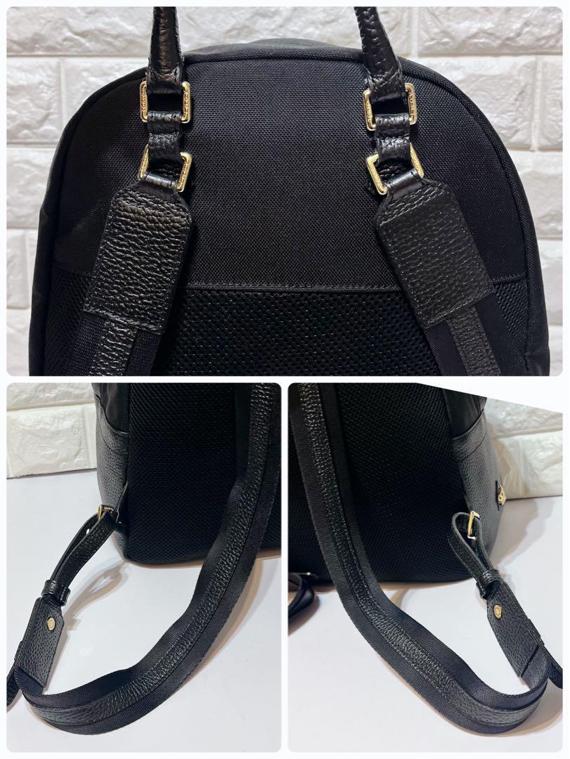 【希少　美品】ADMJ レザー　キャンバス　メタルロゴ　リュック　バッグパック
