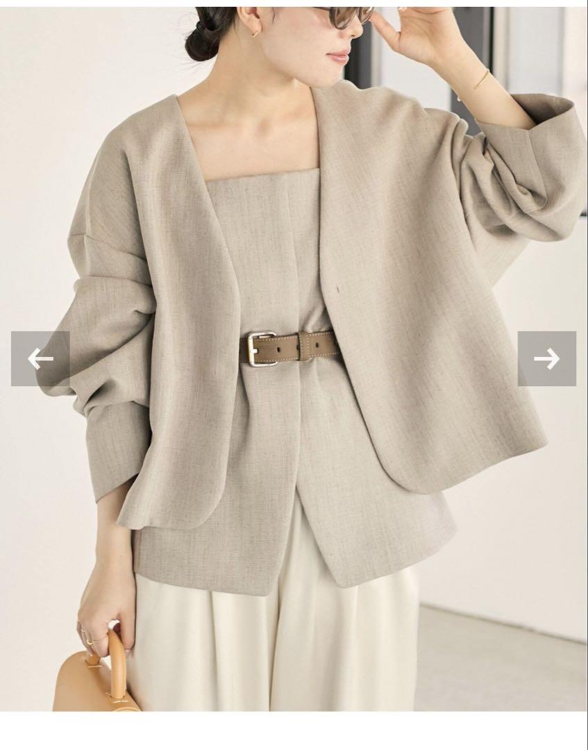 plage linen nuance ボレロ