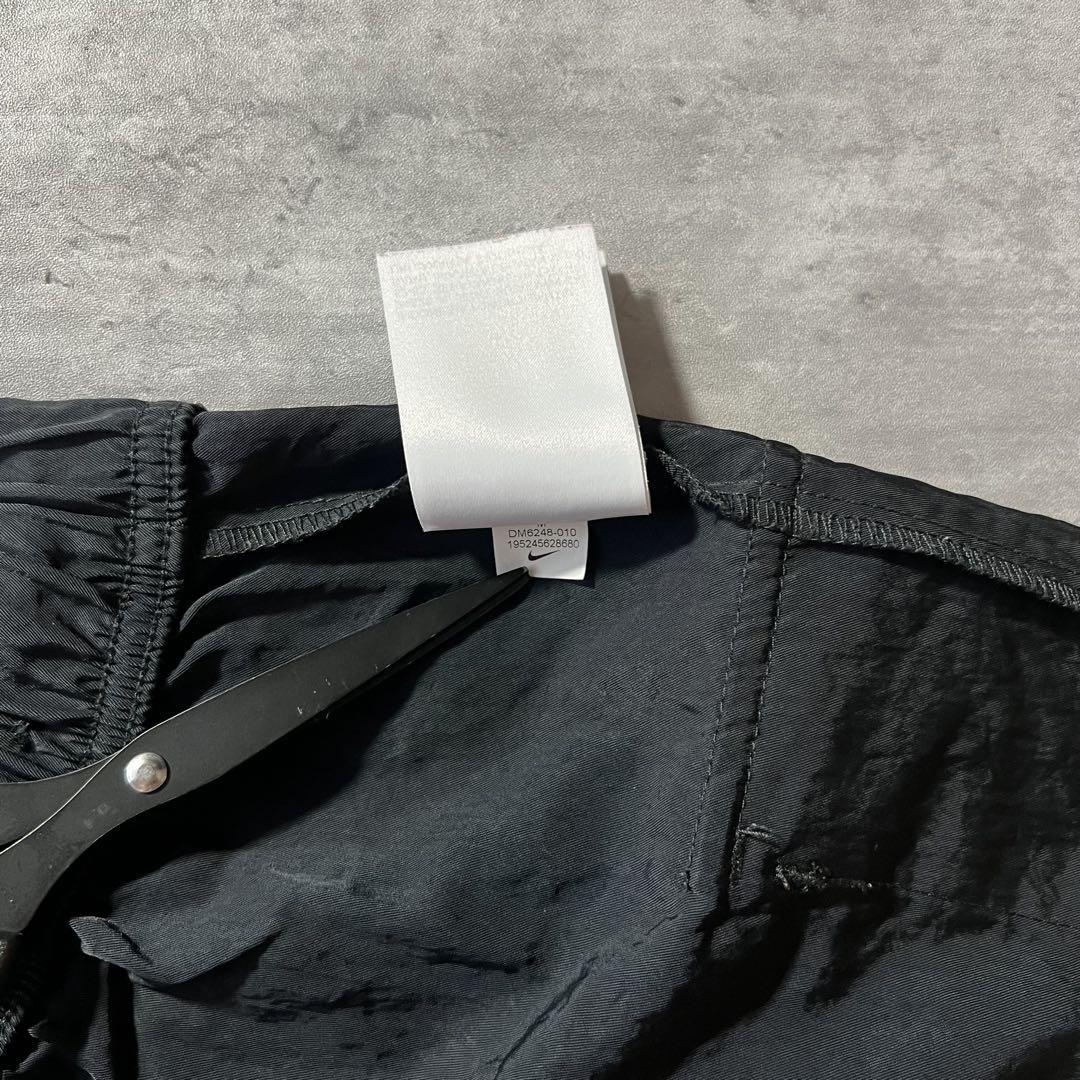 【ショートナイロン、スウッシュ】NIKEハーフパンツ古着ストリートユニセックス黒