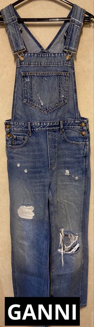 GANNI ガニー デニムオーバーオールS