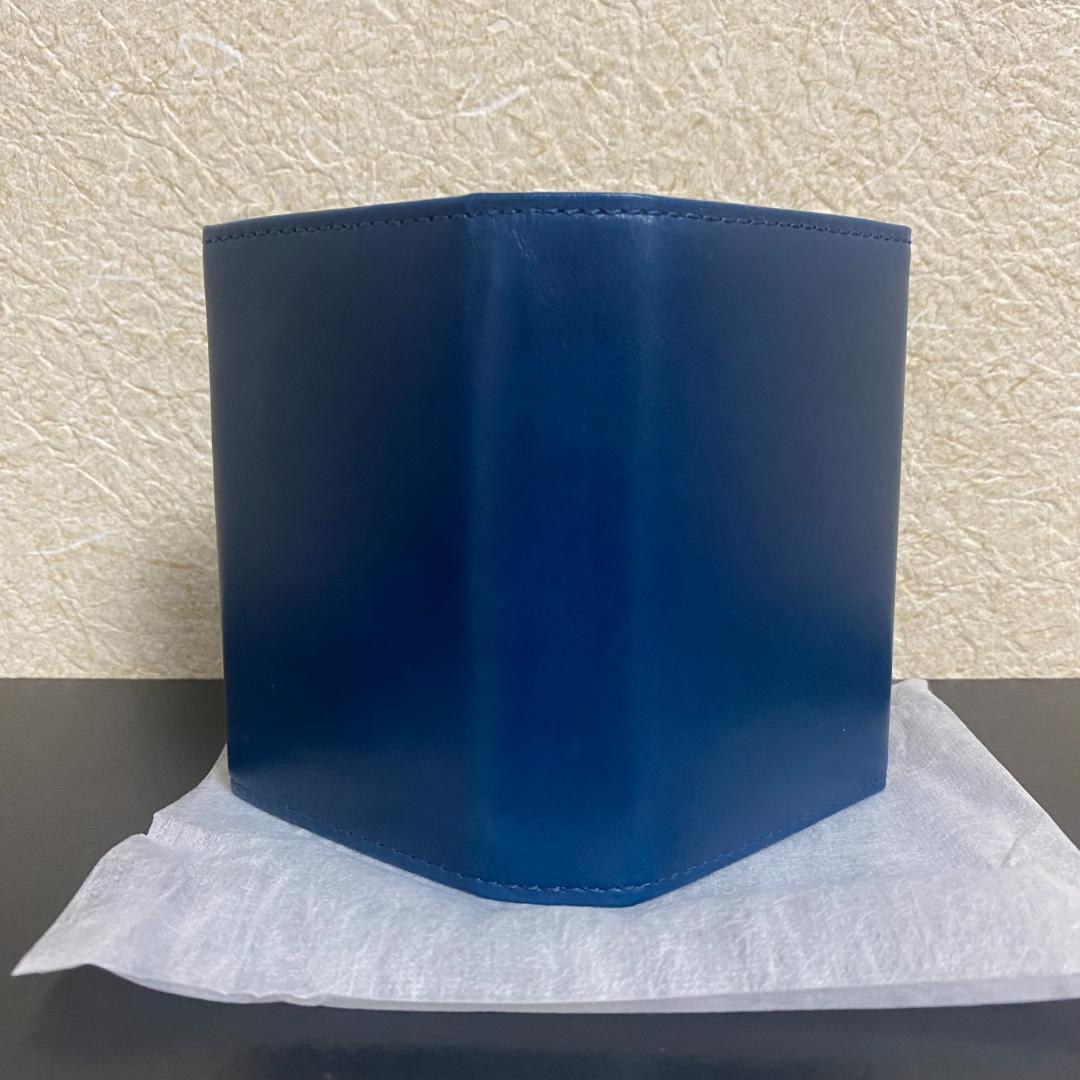 【新品】 エムピウ m+ ミッレフォッリエ 2P25 ブルー チョコ ミニ財布 【新品】 エムピウ m+ ミッレフォッリエ 2P25 ブルー チョコ ミニ財布