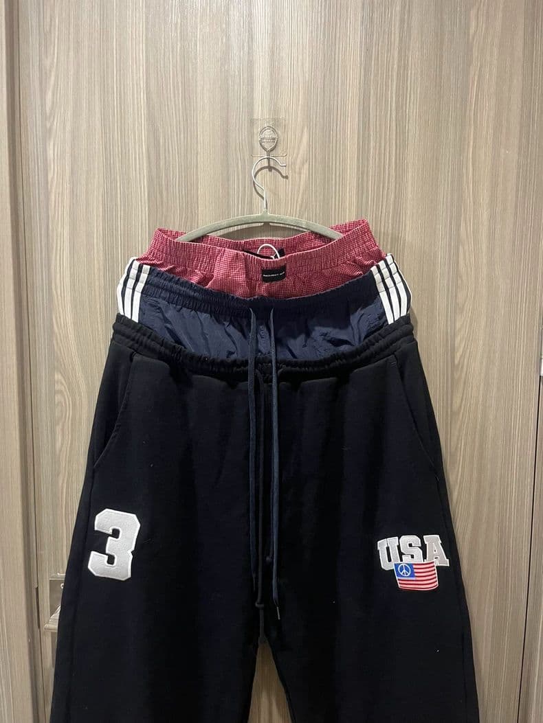 Project G/R 3 layered sweat pants GRブラック