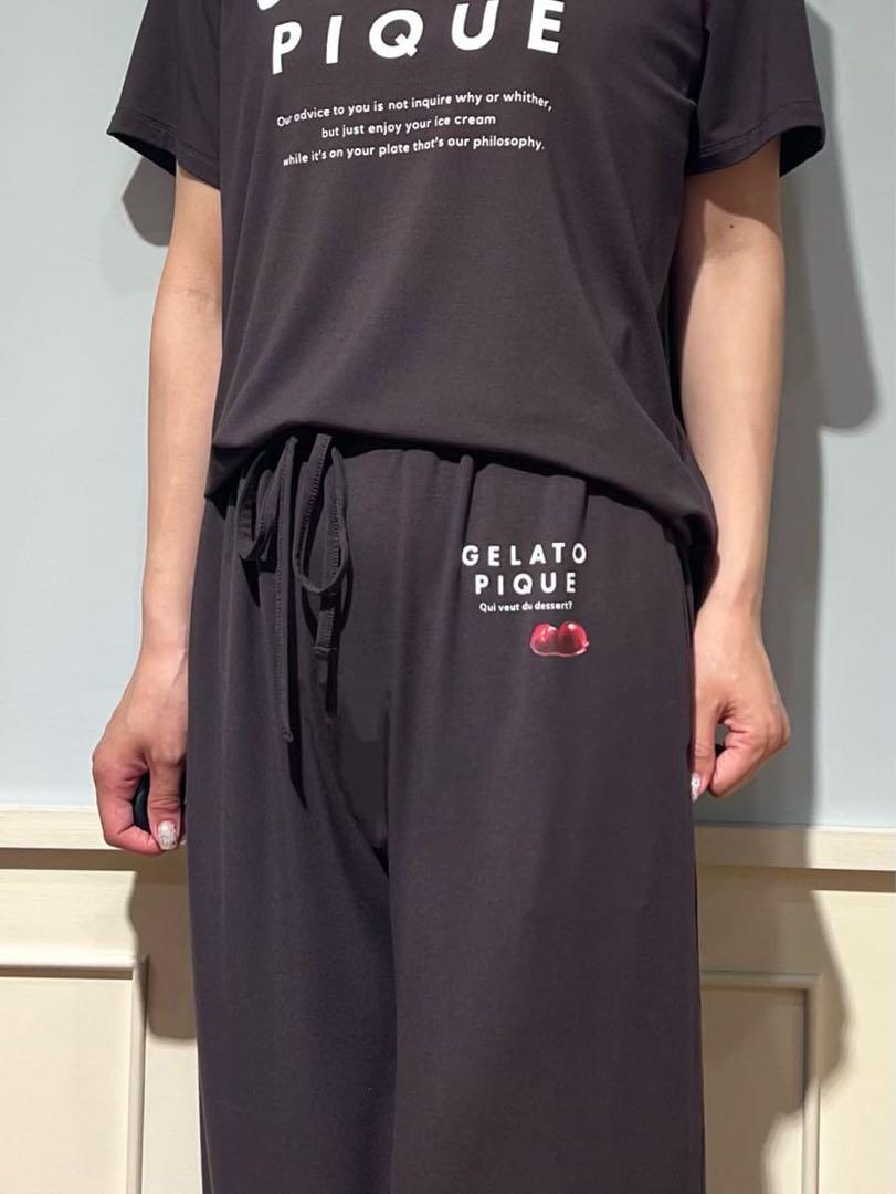 新品タグ付♡ジェラートピケ　ロゴTシャツ＆ロングパンツ