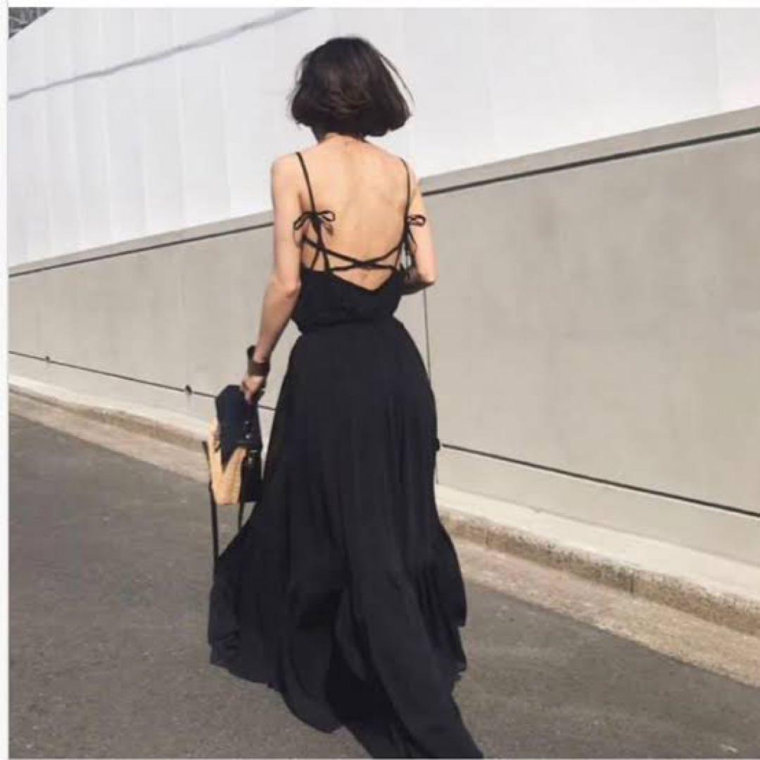 Ameri アメリMEDI BACK OPEN SUMMER DRESS
