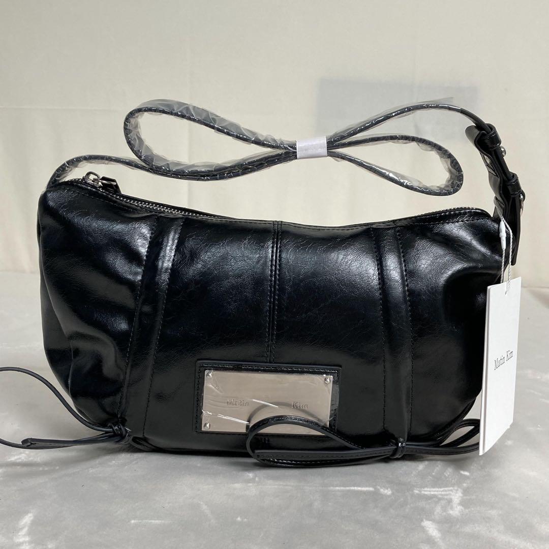 新品MATIN KIM HALF SHIRRING RIBBON ハンドバッグ