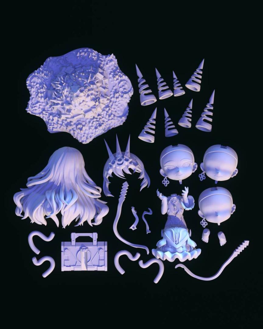 メビウス　崩壊3rd　SD　10cm　未塗装未組立　ガレキ　ガレージキット