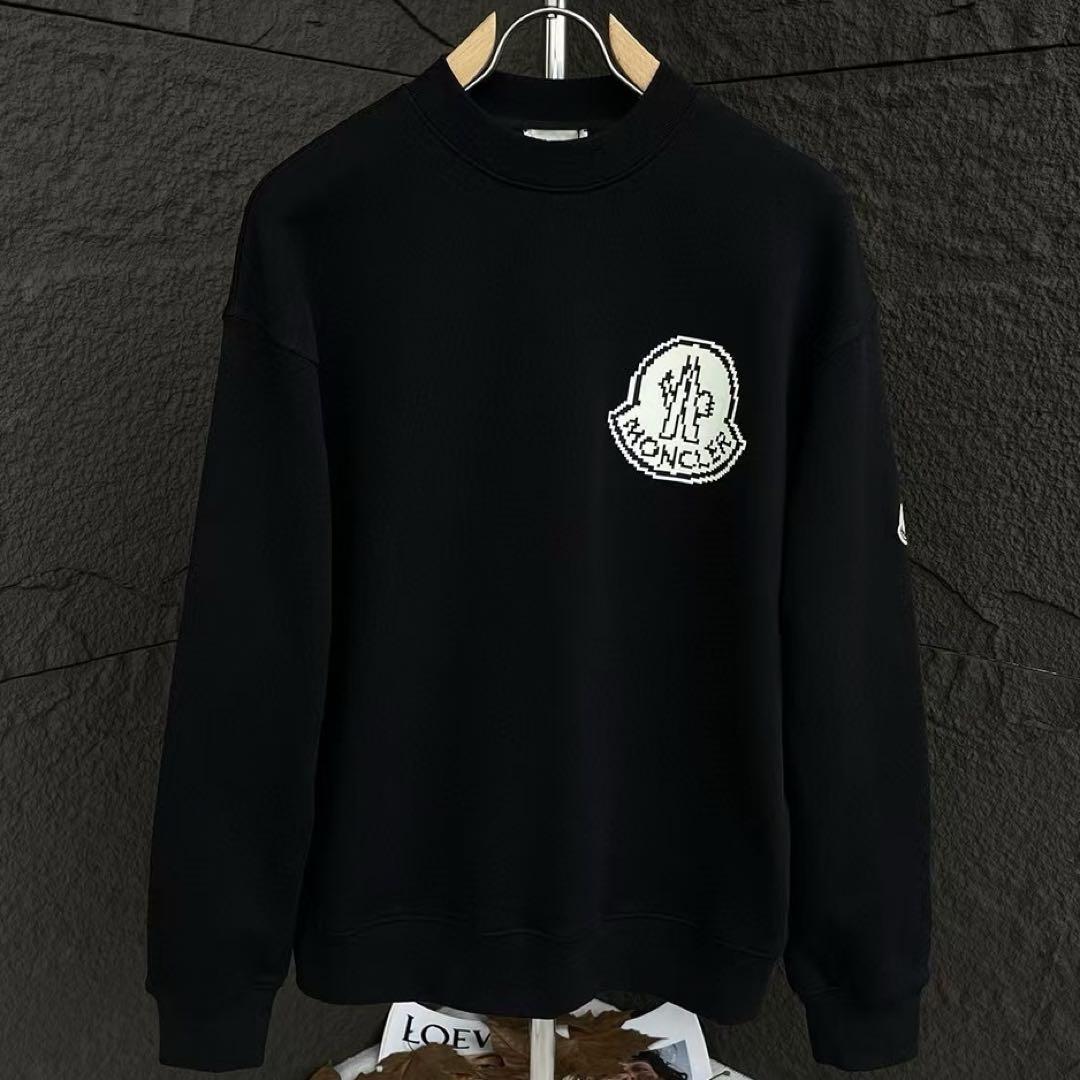 新しい未使用Monclerおしゃれメンズクルーネックジャージ