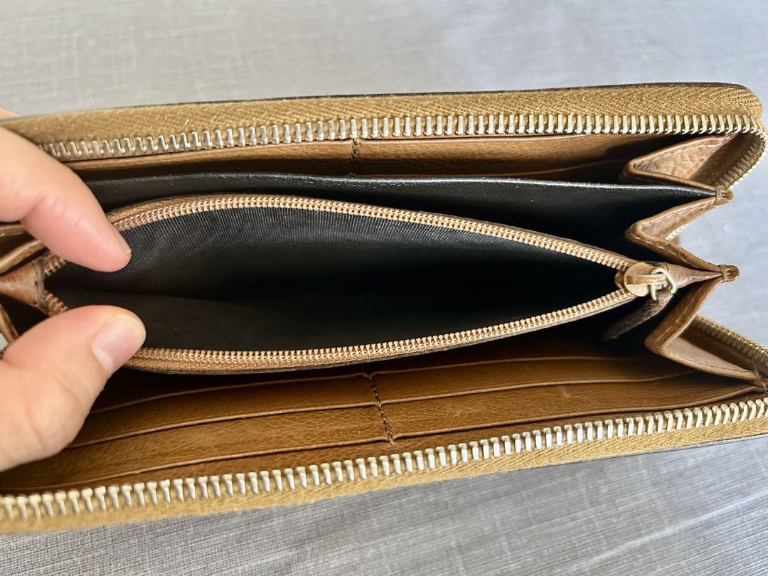 GUCCI GGキャンバス 長財布 タッセル付き