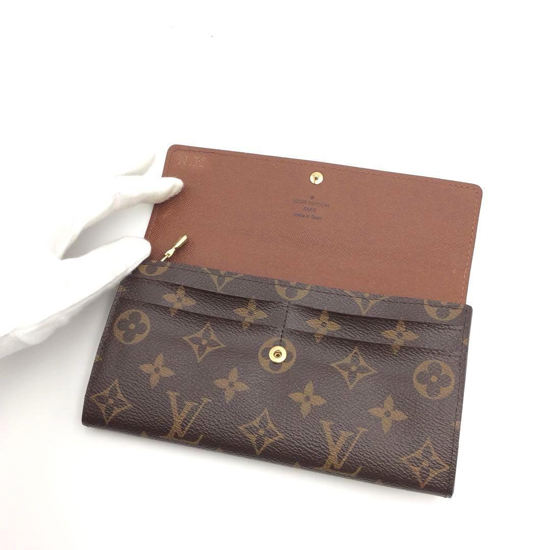 定番 美品 ルイヴィトン モノグラム 長財布 サラ 本物安い