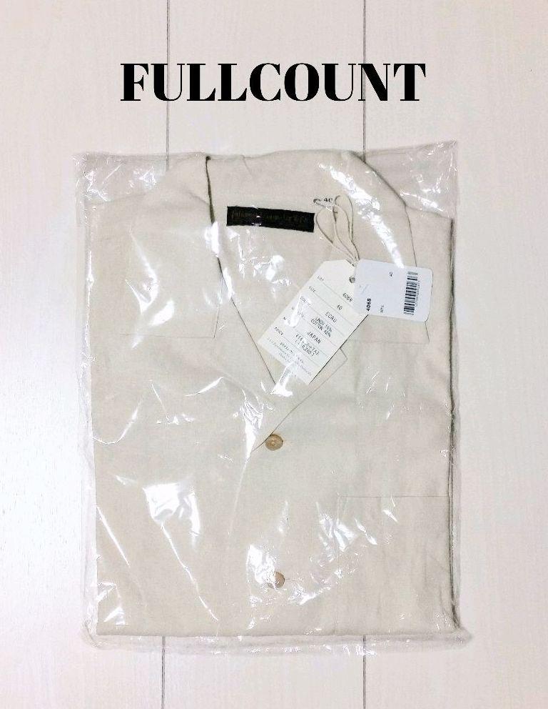 新品 未開封 フルカウント リネンコットン オープンカラー 半袖シャツ L 新品 未開封 フルカウント リネンコットン オープンカラー 半袖シャツ L