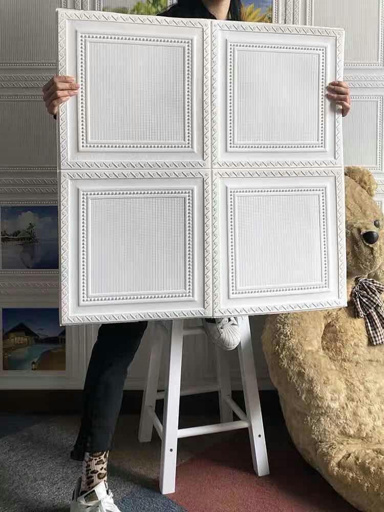 20枚 70cm×70cm 背景壁 3D立体レンガ模様壁紙 防水汚い防止カビ防止 10