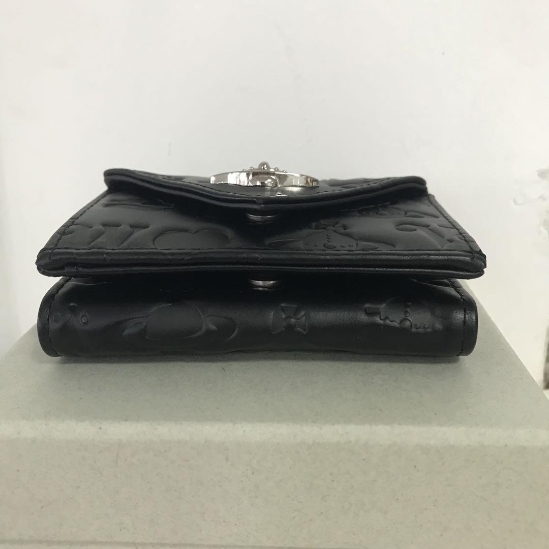Vivienne Westwood ☆ mini三つ折り財布 ☆黒☆箱付き